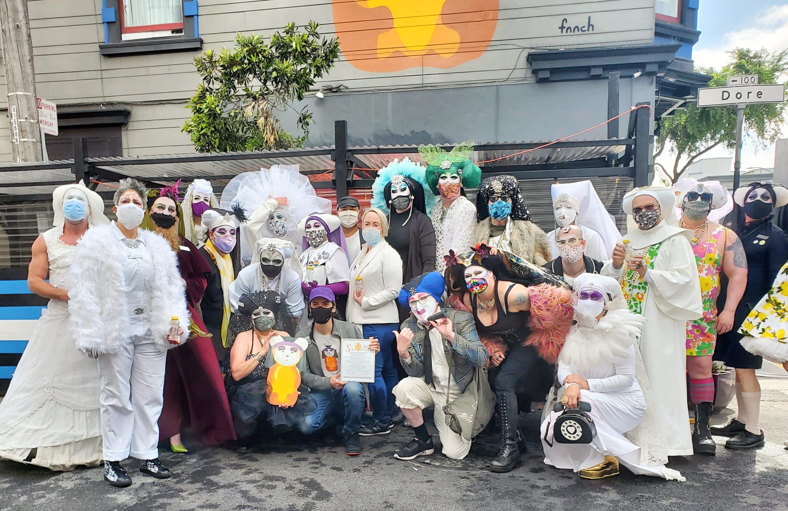 Sisters of Perpetual Indulgence at Sister Honey Bear Mural Blessing